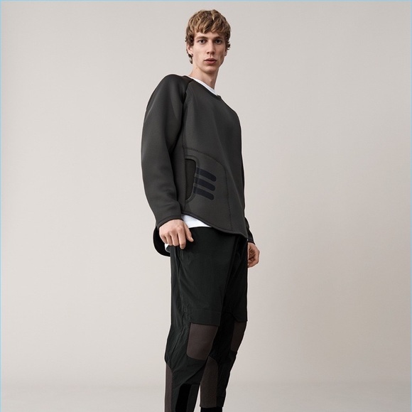 Adidas Y-3 Yoshi Yamamoto Sweatshirt Tracktop Tech Neoprene XL grey - Picture 1 of 4